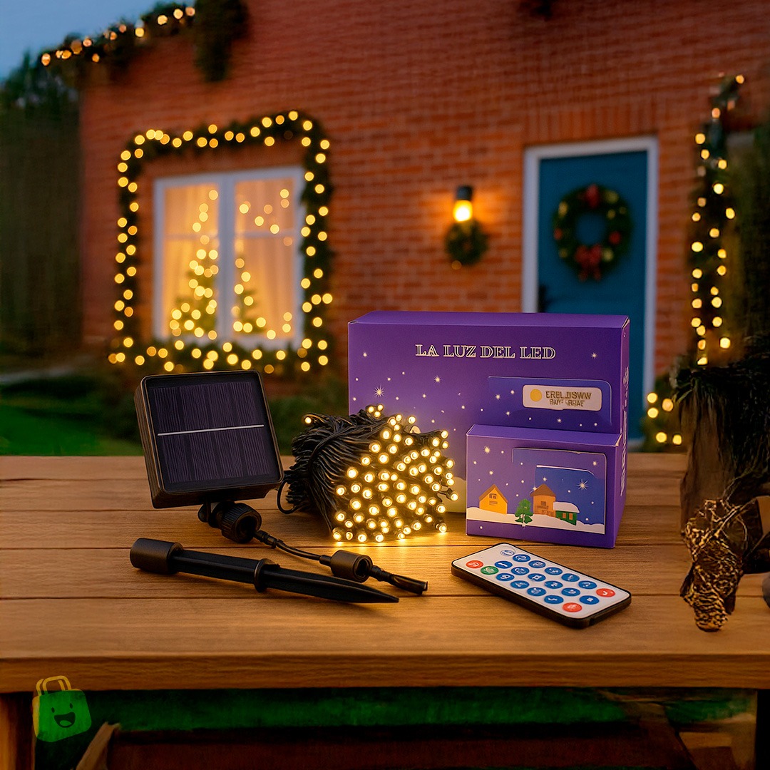 Luz Led Navidad solar Multicolor